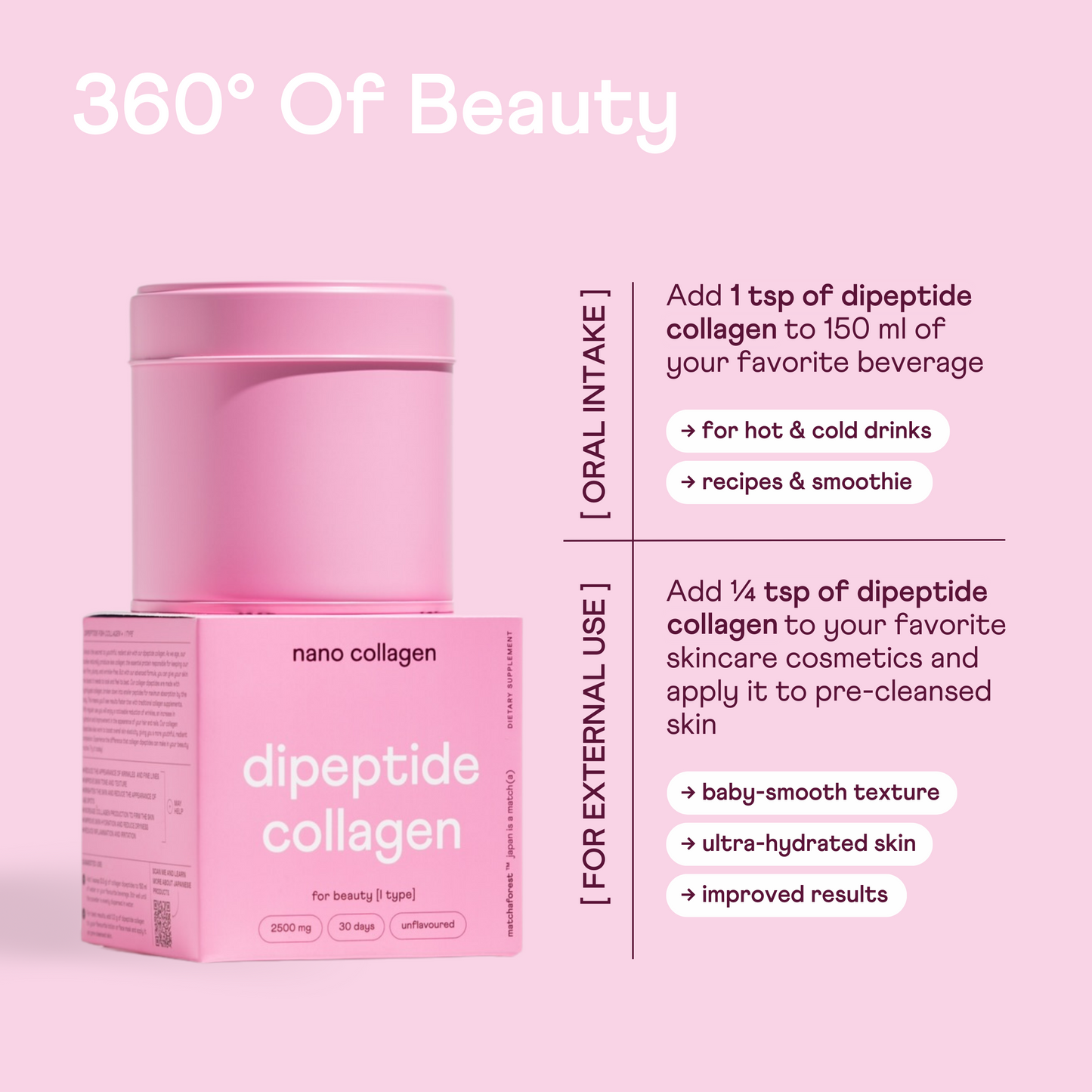 Dipeptide Marine Collagen for Skin, Hair & Nails – Made in Japan