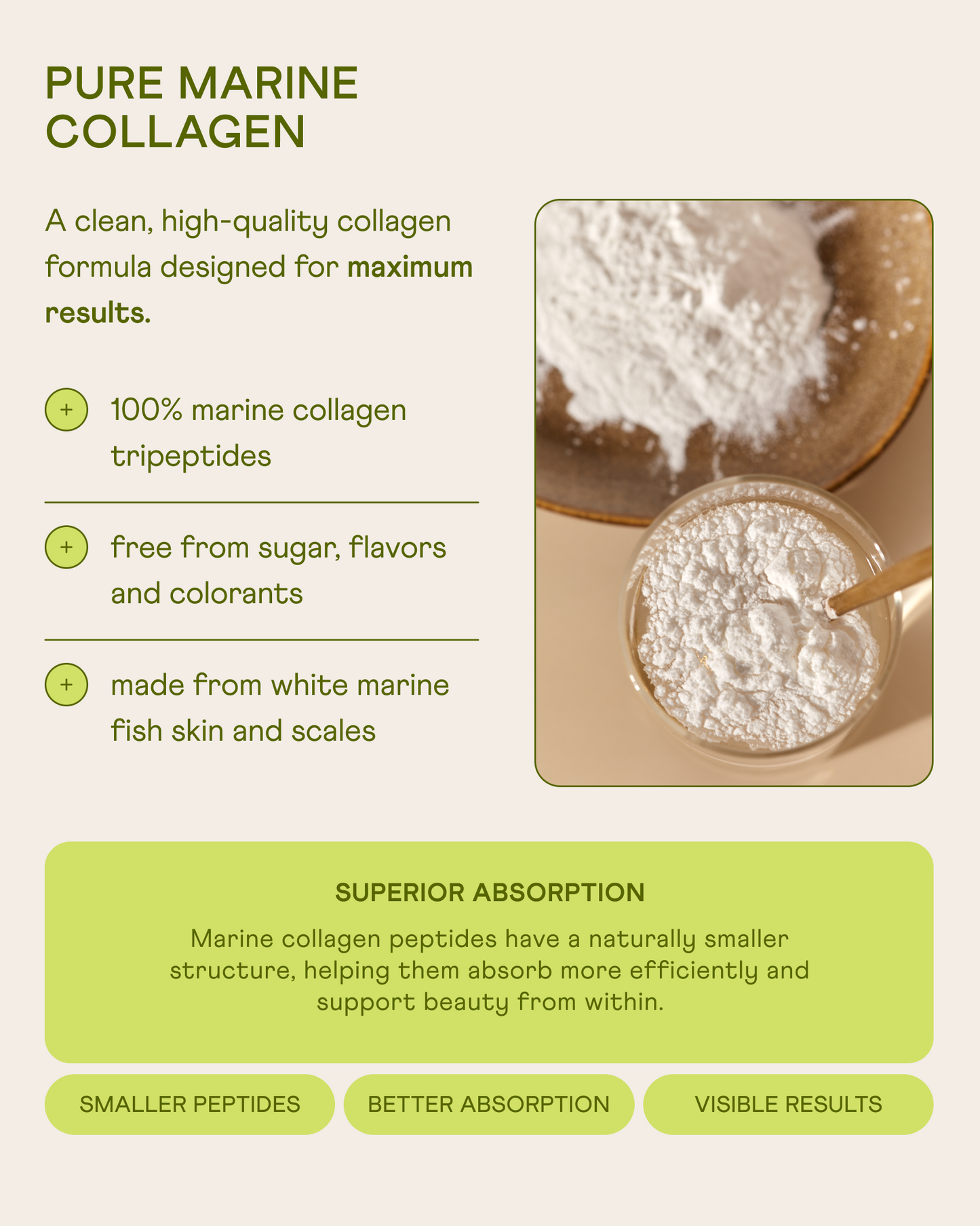 Tripeptide Marine Collagen for Skin, Hair, Bones & Joints – Made in Japan