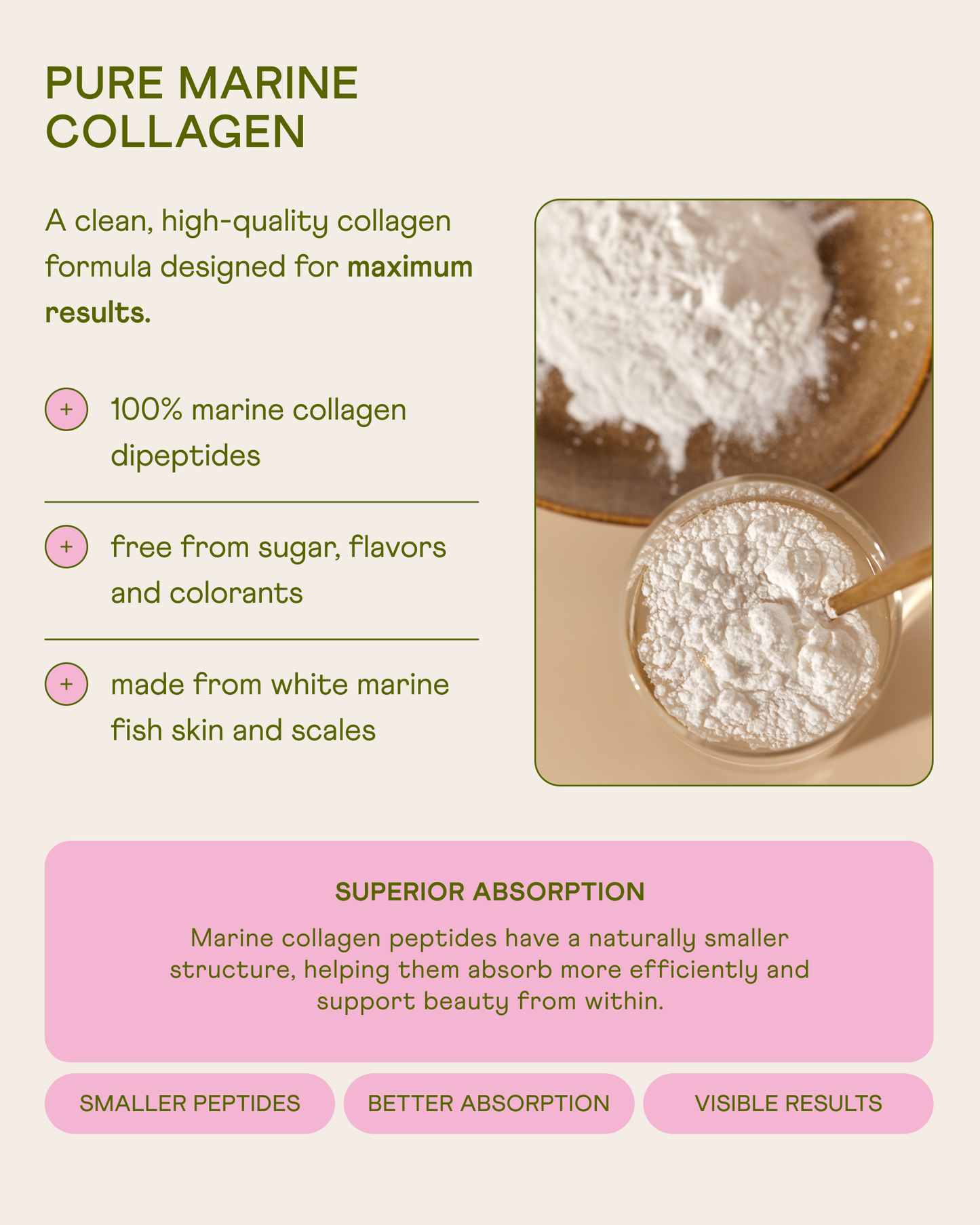 Dipeptide Marine Collagen for Skin, Hair & Nails – Made in Japan